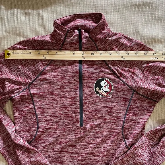 FSU Seminoles Half Zip Under Armour Pullover Size Small Long Sleeve Shirt Noles - Picture 7 of 12